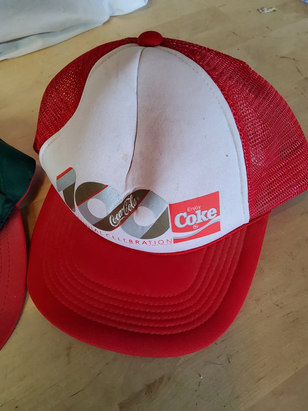 Coca Cola Two-Tone Green and Red Baseball Cap